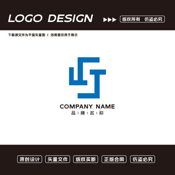 J字母logo标志