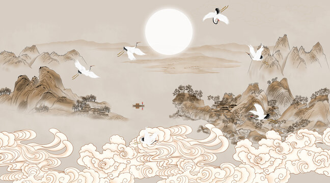 新中式山水畫(huà)