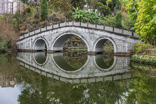 开州举子园景观园林风光