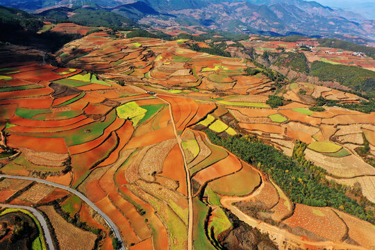 东川红土地风光