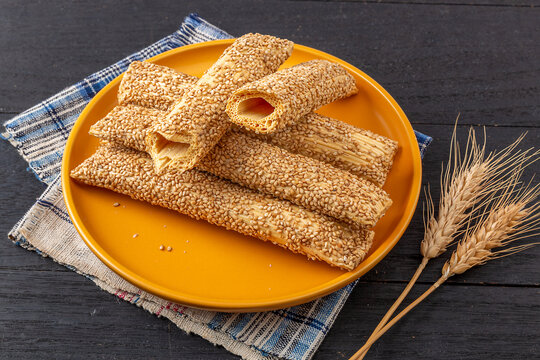 芝麻酥糖芝麻杆灶糖