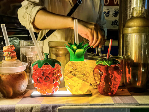 夜市饮料酒水