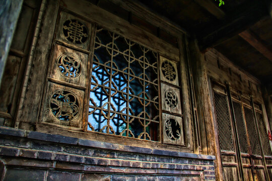 中式古建筑窗格