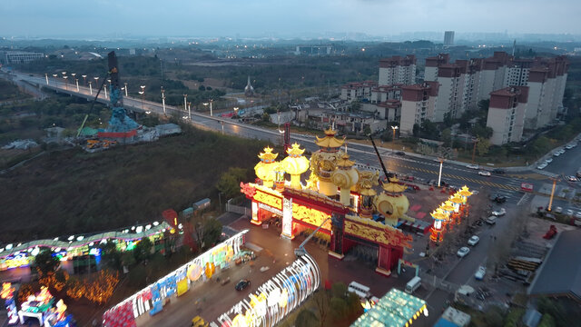 自贡灯会夜景