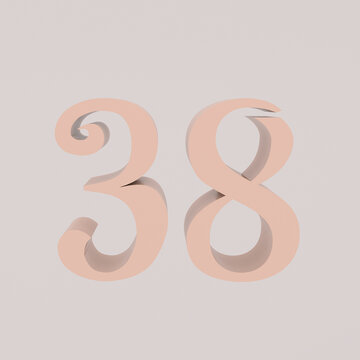 c4d建模渲染38字體設(shè)計(jì)