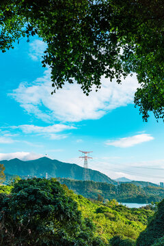 蓝天白云青山绿水