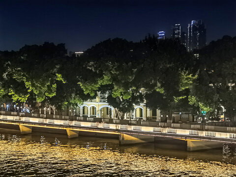 广州沙面夜景