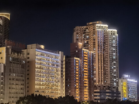 广州沿江西路夜景