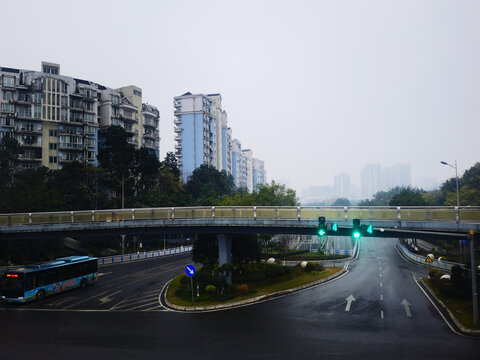 城市道路街景