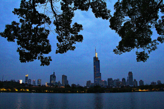 玄武湖夜景