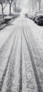 雪天道路