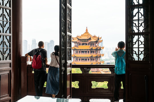 湖北武汉黄鹤楼外景