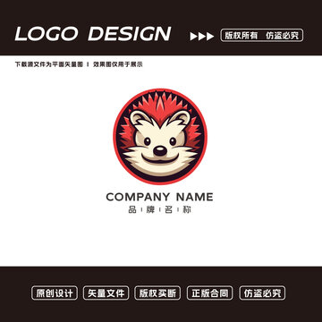 刺猬logo标志