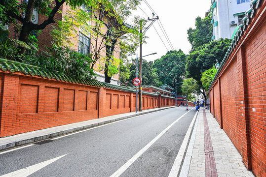 广州东山口培正路建筑风光