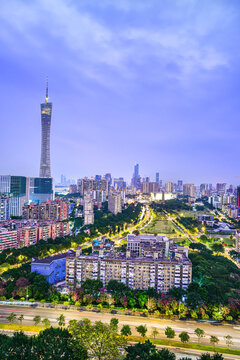 广州城市夜景风光