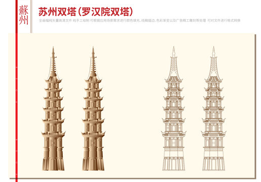 蘇州雙塔羅漢院雙塔