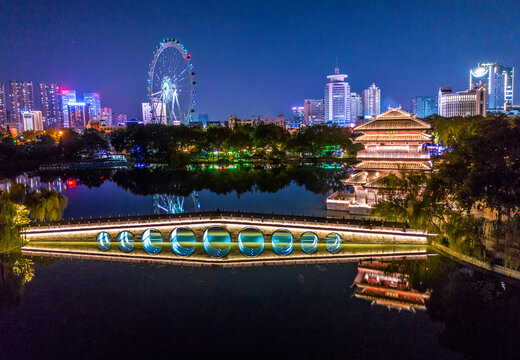 逍遥津夜景