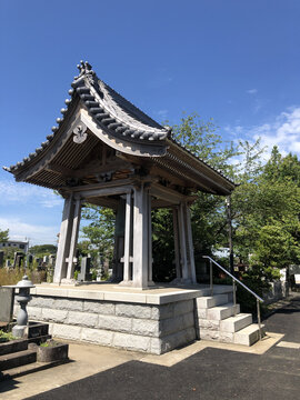 日本茨城县龙崎市大统寺撞钟亭