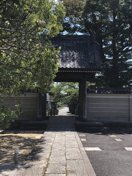 日本茨城县龙崎市大统禅寺大门