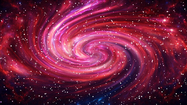 紅色唯美星空漩渦
