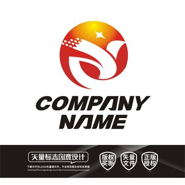 Y字母飞鸟科技公司LOGO标志