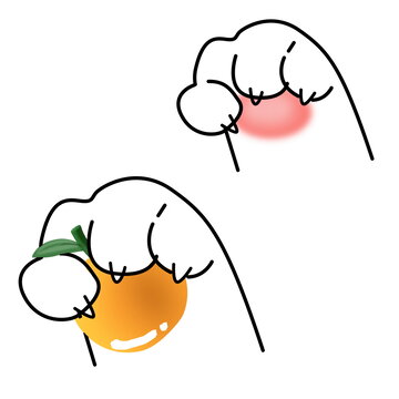 可愛貓爪寫意爪墊