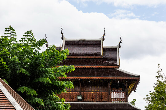 泰国清迈莲塔寺