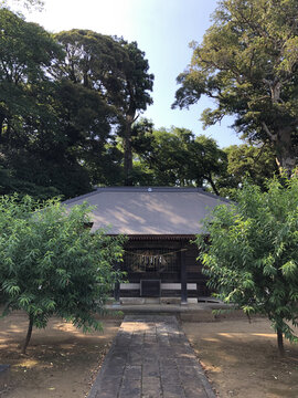 日本茨城县龙崎市村社八坂神社