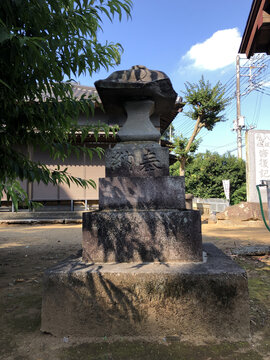 日本茨城县龙崎市村社八坂神社