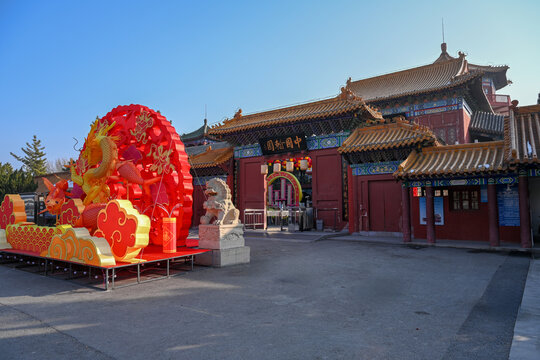 中国开封翰园碑林景区大门建筑