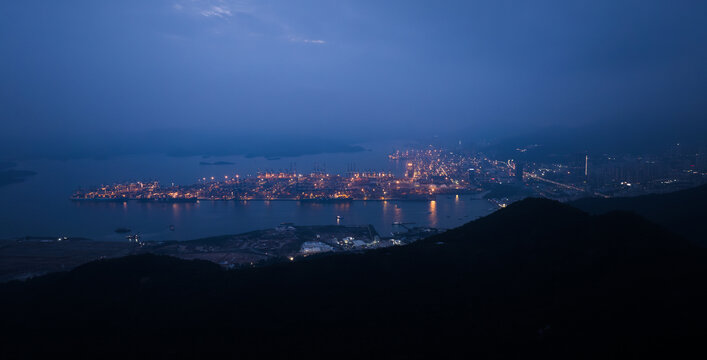 深圳盐田港夜景