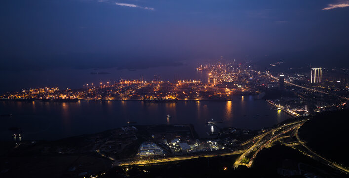 深圳盐田港夜景