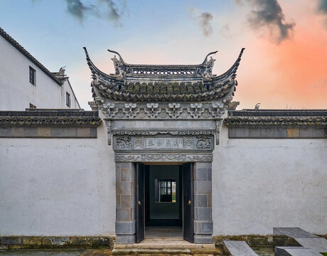 中式大院门楼