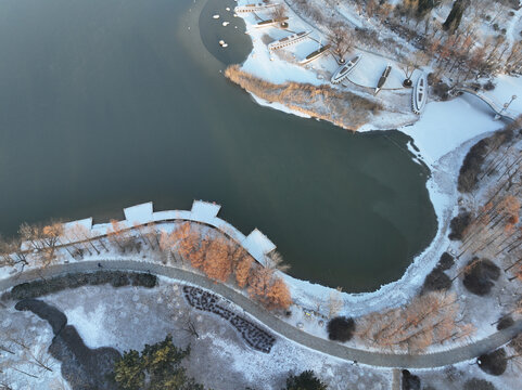 青岛城阳冬季雪景