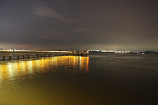 跨江大桥夜景