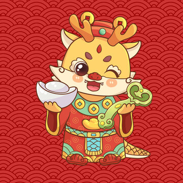 龍財(cái)神插畫2