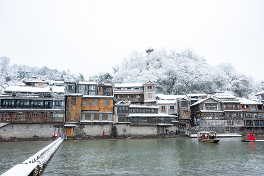 古城雪景