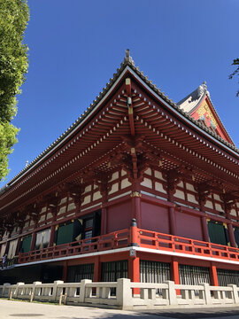 日本仿唐古建筑浅草寺