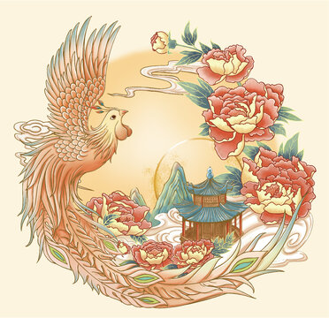 鳳凰插畫