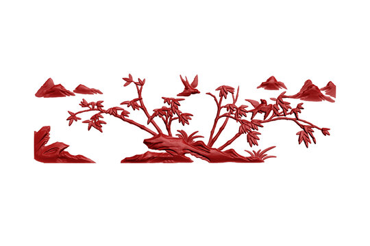 花鳥圖案雕刻