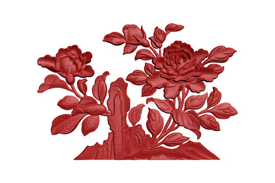 花草圖案雕刻
