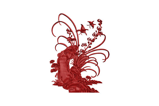 花草圖案雕刻