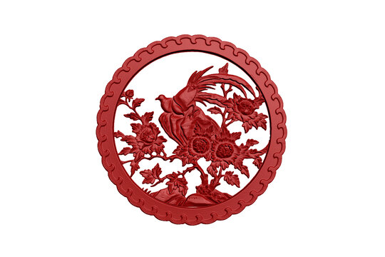 花鳥圖案雕刻