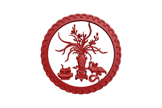 花草圖案雕刻