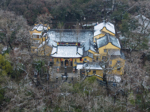 海宁西山广福寺雪景