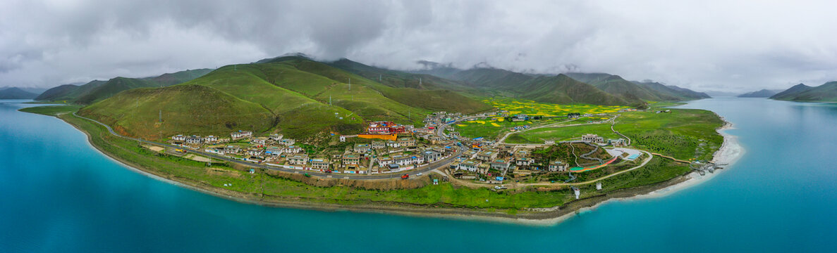 西藏羊湖白地村