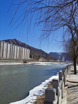 冬季洮河