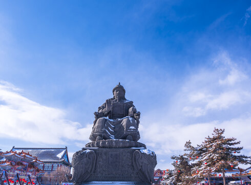 大召寺阿拉坦汗雕塑