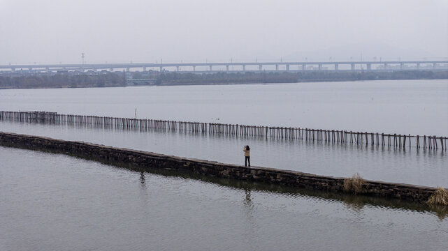 浙江省绍兴昂桑湖古阡道