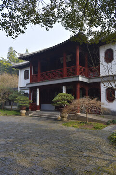 蘇州虎丘景區的環翠閣古建筑